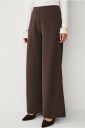 Ellos Collection - Brede bukser i jersey - Brun