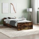 vidaXL Sengeramme røkt eik 90x190 cm konstruert tre 8721012154292