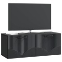  Vegghengt TV skap Svart 78,5 x 31 x 30 cm Konstruert tre
