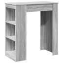  Barbord med stativer grå sonoma 95x47x103,5 cm konstruert tre 8721158386755