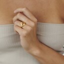 Pernille Corydon Flowing Dreams Ring 18 kt. Gullbelagt sølv R-344-S-55 - Dame - 925 sterling silver