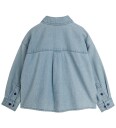Mini Rodini Lw Denim Skunk Sp Ls Shirt   Blue   92/98