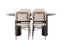 Venture Home Isolde Spisegruppe 180 cm Oval med 4 Seda Stoler Beige