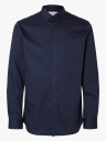 Selected Homme Slim Performance Shirt Long Sleeve Blå XL