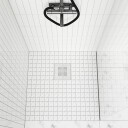 Slidedrain Kvadrat Slukrist Børstet Stål / 20cm