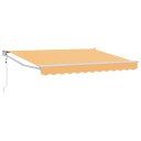  Uttrekkbar markise sand 2,5 x 2 m Polyester og Metall