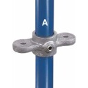1" dobbel horisontal pipe, hann KEE CLAMP