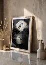 Dior Fashion Ribbons Black & White Plakat Plakat / 70x100cm