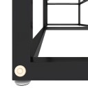 vidaXL TV-benk gjennomsiktig 140x40x40,5 cm herdet glass