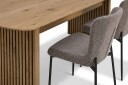 Richeto Spisegruppe Eik 180 cm med 4 Elsie Spisestoler - Eik/Grå