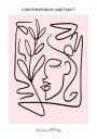 Contemporary Abstract Face 661 Plakat Plakat / 100x150cm