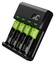 Green Cell VitalCharger Batterilader 4xAA 2000mAh