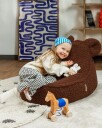 Wigiwama Bear Beanbag Teddy   Brown   75X 60X 45CM