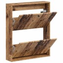 vidaXL Vegghengt skoskap ALKMAAR 71 x 17 x 86 cm Konstruert tre