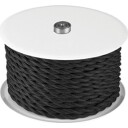 25 meter Halo Design stoffledning snoet svart