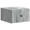  Vegghengt Nattbord Grå sonoma 33 x 34,5 x 20 cm Konstruert tre
