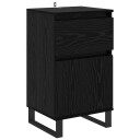  Serviesskap med skuff Svart eik 35 x 40 x 70 cm Konstruert tre