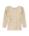 Fliink Gabby Ls Blouse - Beige - 7 Y
