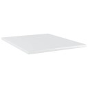 vidaXL Hylleplater 8 stk h?yglans hvit 40x50x1,5 cm sponplate