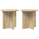 vidaXL Planteholder 2 pcs Sonoma eik 40 x 40 x 40 cm Konstruert tre
