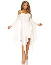 Belle Sleeved Kjole, Ivory