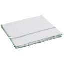  Gulvkluter 10 stk hvit med grønne striper 50x60 cm