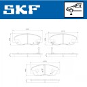 Bremseklosser SKF VKBP 81451 A