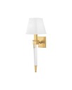 Ruskin vegglampe antikk messing