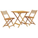  Bistrosett 3 deler beige polypropylen og heltre 3281867