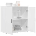  Skjenk hvit 79x38x80 cm konstruert tre