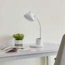 Lindby Zephyra LED-bordlampe, CCT, 8W, hvit
