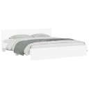 vidaXL Sengeramme med hodegavl hvit 160x200 cm 8721012246867