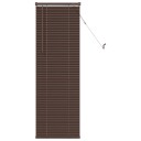 vidaXL Venetiansk persienne Mørk Brun med Mønster 150 x 60 cm 25 mm