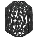  Lampeskjerm svart Ø23x28 cm jern og papir