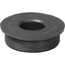 Purus gumminippel Ø45/32 mm svart black