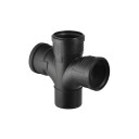 Geberit Silent PP Dobbel Manifold 87,5° 110mm for Avløpsrør