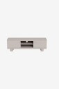 AC Design Furniture   Magee Tv skap topp ramme 2 dører 3 hyller 2 åpne rom 160x40x50 cm   Grå