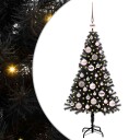  Juletre med 150 LED med stativ Svart 120 cm PVC