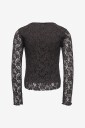 KIDS ONLY   Topp Kogleika Ls Lace Top Jrs   Svart
