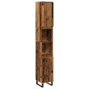vidaXL Baderomsskap gammelt tre 30x30x190 cm konstruert tre
