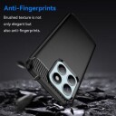 Honor X8b Børstet TPU Deksel Karbonfiber Svart