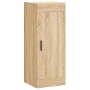  Veggmontert skap sonoma eik 34,5x34x90 cm konstruert tre 8720845951047