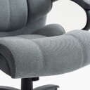 Kontorstol HOME4YOU Malone XXL Grå - Grå