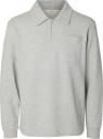 Selected Slmscott Ls Half Zip Sweat   Grey   S