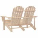 vidaXL Adirondack hagestol 2-seters heltre gran