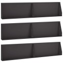 vidaXL Støttemur 6 stk. 100 x 12 x 40 cm Stål Svart