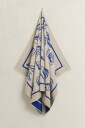 GANT Seashell Print Beach Towel Beige 100X180