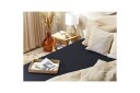 Laken med strikk Janbu Svart 140x200 cm   Svart 140x200 cm