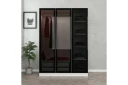 Fruitland Garderobe 135 cm - Svart/Hvit
