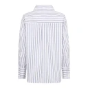 Co" Couture Somocc Stripe Funnel Neck Shirt   White   L